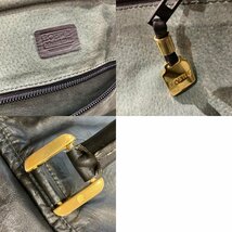 LOEWE ロエベ アナグラム レザー ボストンバッグ 黒×ゴールド金具_画像10