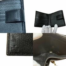 GUCCI グッチ ブーツ 靴 チャーム GG柄 Wホック二つ折り財布 154183 ブラック 黒 箱付き_画像8