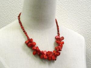 * special price *.. Short necklace Drop type red red 01-170