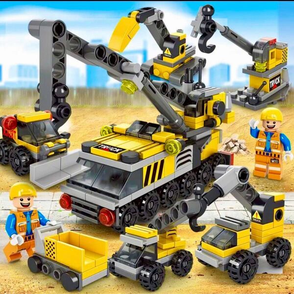 【限定品】LEGO レゴ　相互★ミニブロック　知育玩具　工事車両　変身クレーン車