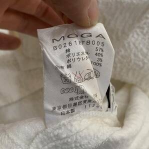 E ▼ 洗練されたデザイン!! '日本製' MOGA モガ 長袖 コットン Vネック カットソー size:2 レディース トップス 婦人服 の画像7