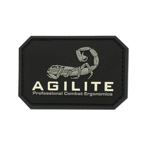 AGILITE ワッペン AGILITE LOGO PATCHES ラバー製 メーカーロゴ [ ブラック ] アジライト