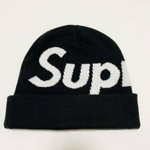 Supreme Big Logo Beanie Black White Free 16aw 2016年 黒 白 ブラック ホワイト ビッグロゴ ビーニー ニット帽 キャップ ボックスロゴ_画像1