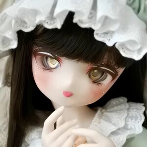 【お粉どーる】 DDH-01 セミホワイト(SW)肌カスタムヘッド アイ付き舌パーツ付き