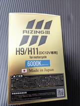 【良品低価格・新品未開封】スフィアライト RIZING3 H9/H11 6000K 3000lm_画像2