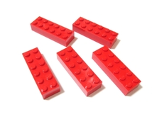 凸レゴ凸　%2456　2x6ブロック（赤）　5個_画像2
