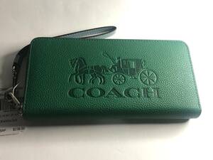 [新品未使用]COACH コーチ　財布　　C5889 カラー　グリーン