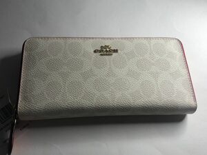 [新品未使用]COACH コーチ　財布　814 カラー　ホワイト系