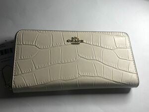 [新品未使用]COACH コーチ　財布　F54757 カラー ホワイト