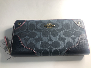 [新品未使用]COACH コーチ　財布　F53769 カラー ミッドナイトブルー ネイビー