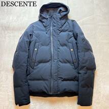 美品 DESCENTE デサント 水沢 ダウンジャケット ネイビー_画像1