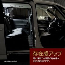 ステップワゴン AIR/SPADA RP6/RP7/RP8 R4.5～ 専用設計 LEDルームランプ ホワイト 16段階調光機能 リモコン付_画像8