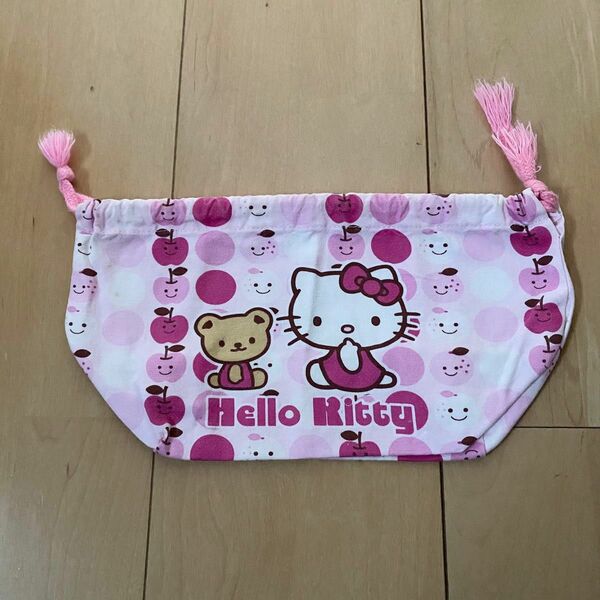 キティちゃん 弁当袋 巾着 ピンク ランチバッグ