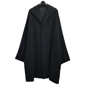 Yohji Yamamoto + NOIR ウール ドルマンスリーブ ビッグシルエット コート　ノアール コットン レーヨン ラミー オーバーサイズ 