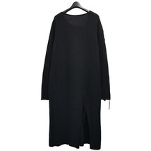 Yohji Yamamoto FEMME 2018aw レースアップ ニット ワンピース　18aw ファム ロング ドレス レザー 紐 編み込み _画像2