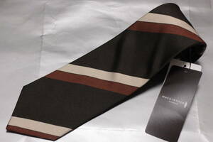  Macintosh London *setetia новый товар галстук супер Schic Brown * "теплый" белый * medium Brown reji men полный ручная работа водоотталкивающая отделка 