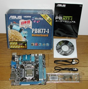 ASUS　P8H77-I　LGA1155　i5 2500　4Gメモリ2枚付き