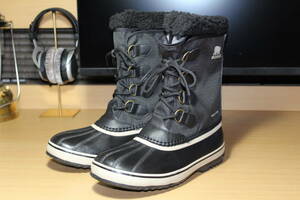 1回短時間着用 US10 / 28cm SOREL ソレル 1964 PAC NYLON パックナイロン スノーブーツ ブラック ウィンターブーツ 防水 防寒 靴 