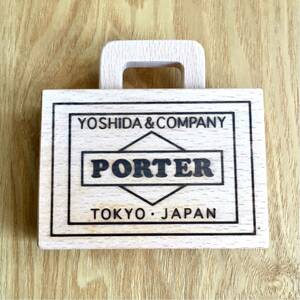 新品 YOSHIDA&CO.,LTD. PORTER KARIMOKU Wood Magnet 吉田カバン ポーター カリモク別注 木製マグネット 日本製 MADE IN JAPAN KURA CHIKA