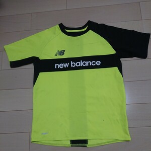 Newbalance New balance short sleeves p Ractis shirt 150 size yellow 