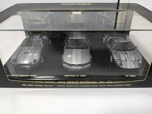 ミニチャンプス THE FORD POWER TRILOGY （SHELBY COBRA CONCEPT2004.MUSTANG GT2005.GT2005）1/43