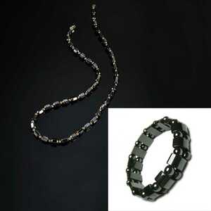 2 piece set magnetic necklace & magnetism bracele.