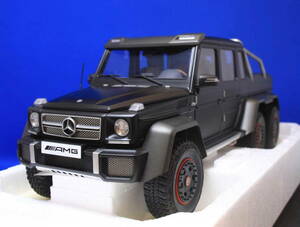 1/18 オートアート Mercedes-Benz メルセデス ベンツ G63 AMG 6X6（マットブラック）6輪 Gクラス