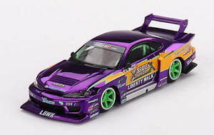 1/64 MINI-GT 日産 シルビア (S15) LB-Super Silhouette #555 2022 Formula Drift Japan【576】LBWK