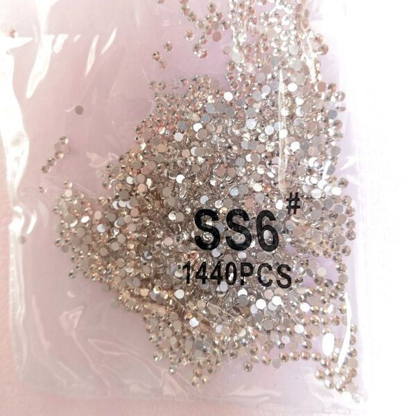 ガラスストーン ss6(クリスタル)デコパーツ ハンドメイド ネイル