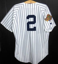 ◇美品 90's USA製 RUSSELL ラッセル MLB NEWYORK YANKEES ニューヨークヤンキース 1996年 ワールドシリーズ ユニフォーム M_画像2
