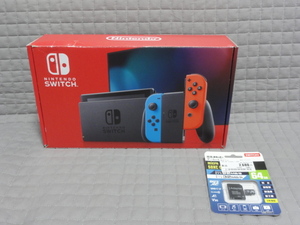 【１円スタート】Nintendo Switch ニンテンドー スイッチ本体と microSD 64GB