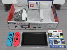 【１円スタート】Nintendo Switch ニンテンドー スイッチ本体と microSD 64GB_画像2