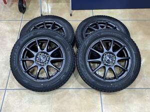 □ 良好 ブリヂストン ブリザック VRX3 165/65R15 スタッドレス タイヤ 2022 weds VELVA CHARGE アルミ ホイール BRIDGESTONE BLIZZAK □