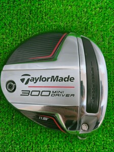 【送料無料】希少！TaylorMade テーラーメイド 300MINI DRIVER 300ミニドライバー 11.5° 11.5度。ヘッド単品。ヘッドカバー付（DH404)