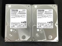 【送料無料】 セット ★ 2TB×2 ★　DT01ACA200　/　TOSHIBA　【使用時間： 12 ｈ＆ 12 ｈ】 2022年製　新品同様　3.5インチ内蔵HDD SATA_画像1