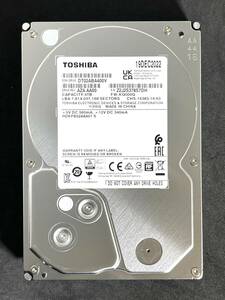 【送料無料】　★ 4TB ★　TOSHIBA / DT02ABA400V　【使用時間： 11 ｈ】　2022年製　新品同様　3.5インチ内蔵HDD　SATA　AVコマンド対応