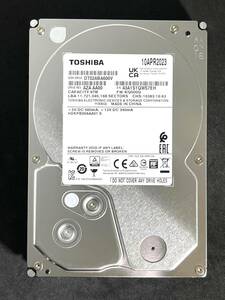 【送料無料】　★ 6TB ★　TOSHIBA / DT02ABA600V　【使用時間： 891 ｈ】　2023年製　良品　3.5インチ内蔵HDD　SATA　AVコマンド対応