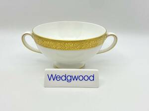 ＊レア＊ WEDGWOOD ウェッジウッド ＊RARE＊ ASCOT Gold Brim Soup Cup アスコットゴールドブリム スープカップ W4233 *A250