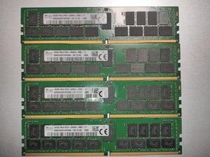 【中古】 SKhynix PC4-2666V-RB2-11 32GB×4枚合計128GB　在庫4セット