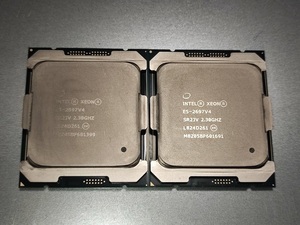 【中古】Intel Xeon E5-2697 v4 SR2JV 18C 2.3GHz 45MB 145W 2個セット（同一ロット）