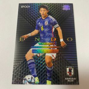 ファーストナンバー EPOCH エポック 2023 サッカー日本代表 SE スペシャルエディション 黒GEM 遠藤航 5枚限定 サイン外 ブラック