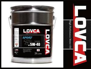 ■送料無料■LOVCA SPORT 5W-40 20L■スポーツ系に最適！本格的な100％化学合成油(PAO+VHVI)がこの価格！■日本製 ラブカ 5ｗ40■LS540-20