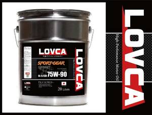 ■送料無料■LOVCA SPORT-GEAR 75W-90 20L■ミッションデフ兼用エステル使用LSD対応ギヤオイル■75W90■日本製100％化学合成油■LSG7590-20