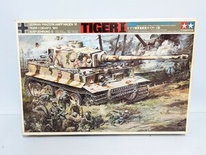 # rare not yet constructed TAMIYA Tamiya 1/25 Germany land army -ply tank Tiger I type plastic model #