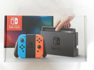 059D713L♪ Nintendo Switch スイッチ 初期型 本体 Joy-Con(L)/(R) ブラック 初期化済み 動作OK 中古 ※箱と中のJoy-Conの色が違います