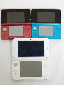 055C412L★Nintendo ニンテンドー 3DS / 3DSLL 本体 3台セット ジャンク まとめ売り