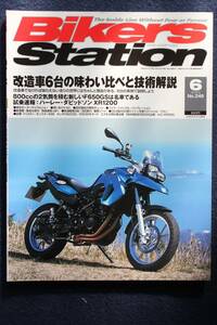 貴重　新同◆BIKERS STATION　バイカーズステーション　2008/6 　No.249　改造車技術解説　パワーハウスモータークラブ　サンダンス　ほか