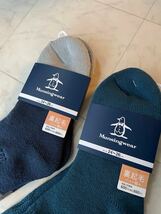 新品　マンシングウェア 紳士 靴下　ルームソックス　2足セット　24-26㎝　裏起毛　パイル編み_画像4