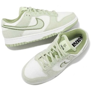 ナイキ W ダンク ロー SE CC 24cm 定価13200円 ホワイト/ライトグリーン 白 WMNS DUNK LOW SE CC フリース レディース スニーカー