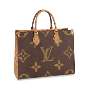 ルイヴィトン トートバッグ m45321 オンザゴー MM モノグラム トートバッグ LOUIS VUITTON ブラウン レディース